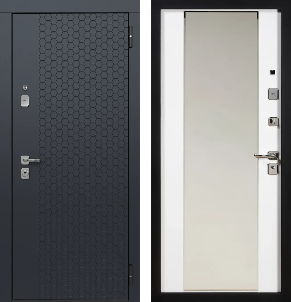 TR 8 ЮП-24 ZB 856-2 Грей - ЮП-16 с зеркалом ZB Белый