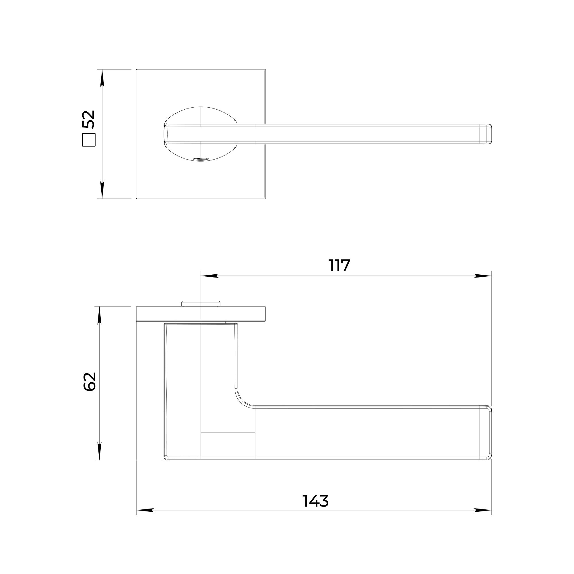 Ручка Ajax (Аякс) раздельная K.JS51.PROMO SSG-39 сатин.золото