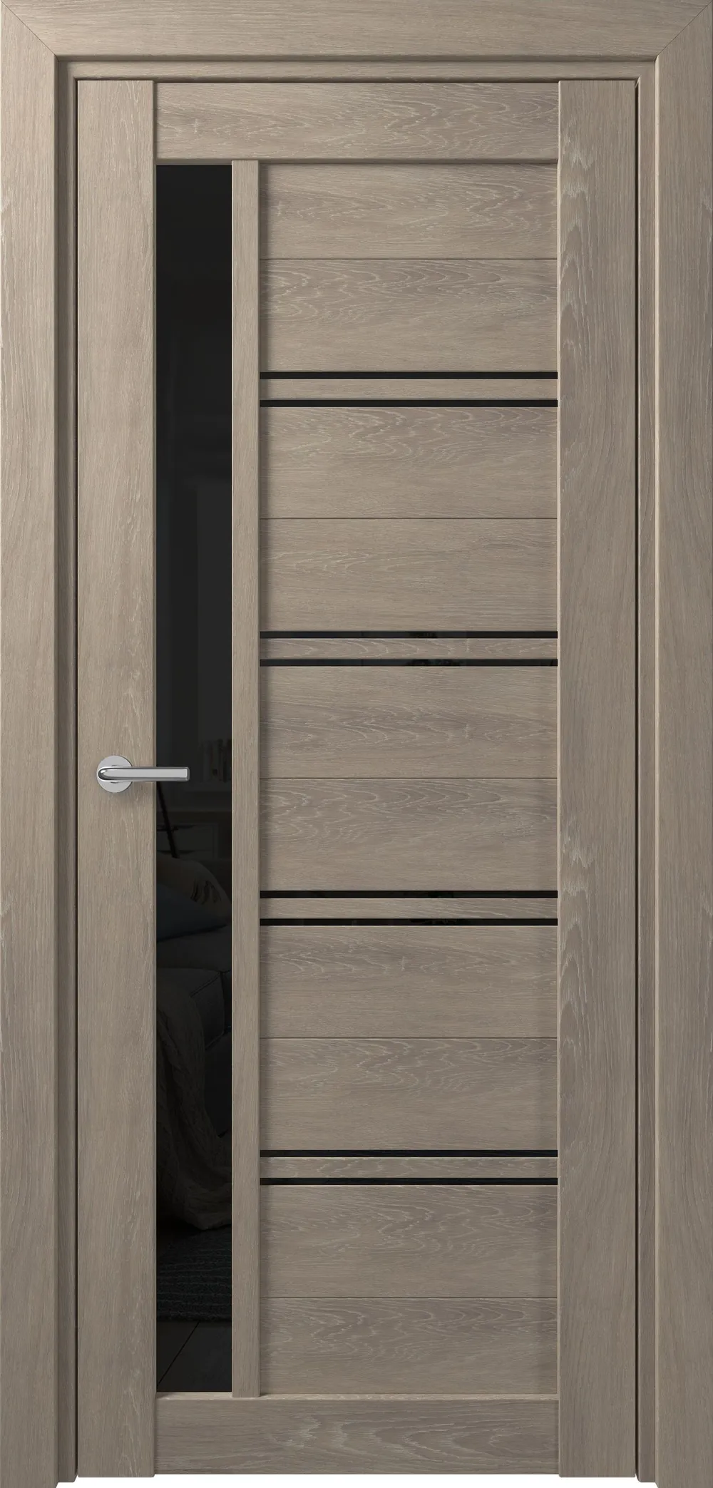 D19 DEFORM ДО черный лак Дуб шале седой