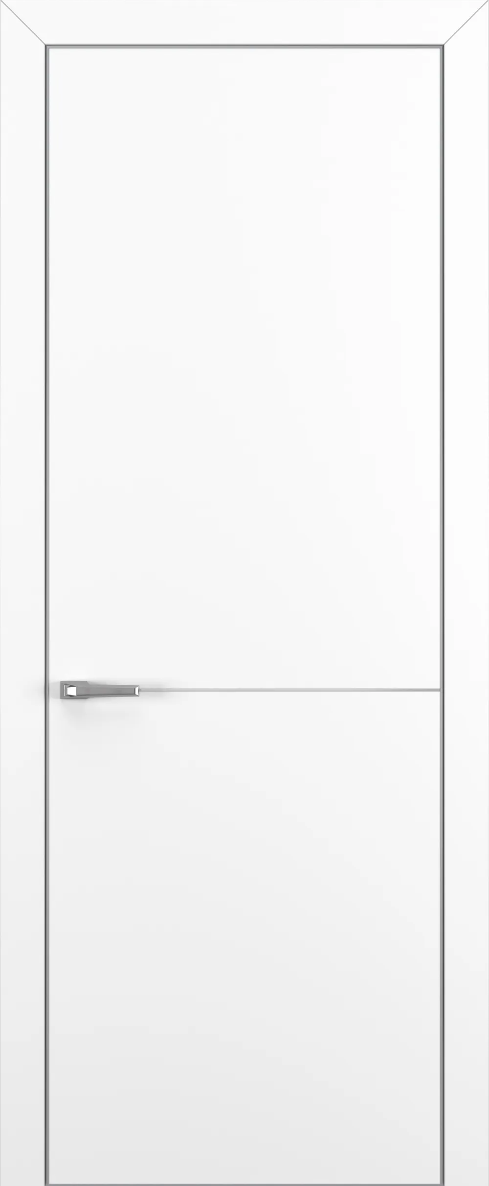 Квалитет К10 Белый матовый ALU Серая с 4-х молдинг серебро (Mh) зпп Eclipse под 2 петли зпз 196