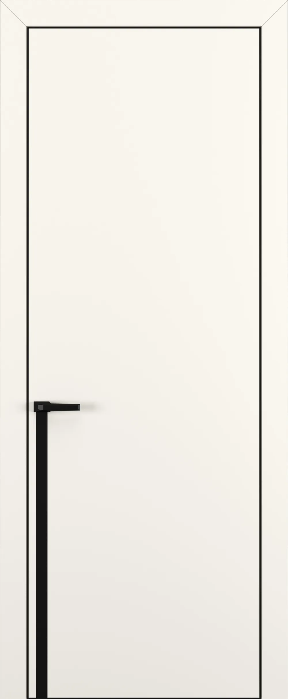 Квалитет К21 Молочный матовый ALU Черная с 4-х молдинг черный (Mb)