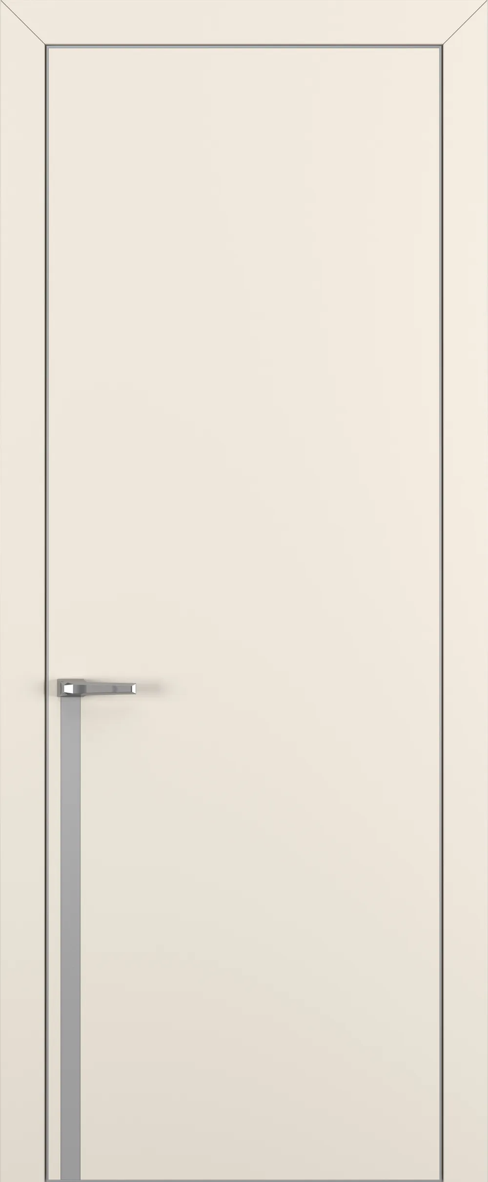 Квалитет К21 Матовый крем ALU Серая с 4-х молдинг серебро (Mh)