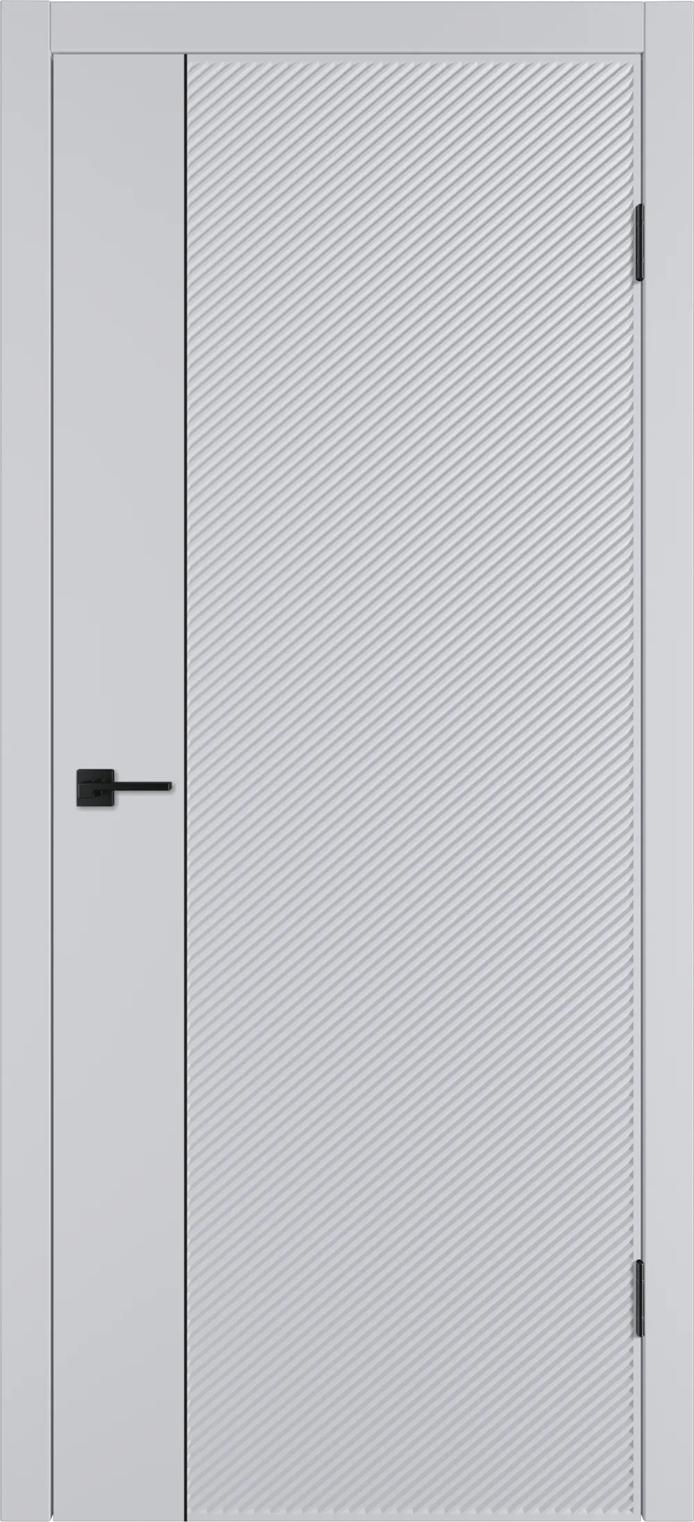 Linea DR1 ДГ Светло-серая эмаль Молдинг Черный