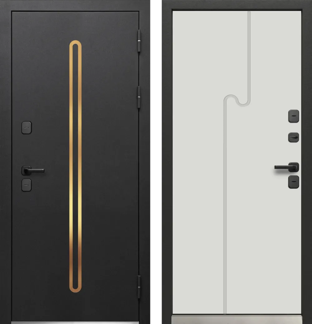 Luxor Termo 10 Черная шагрень - Эмалит белый