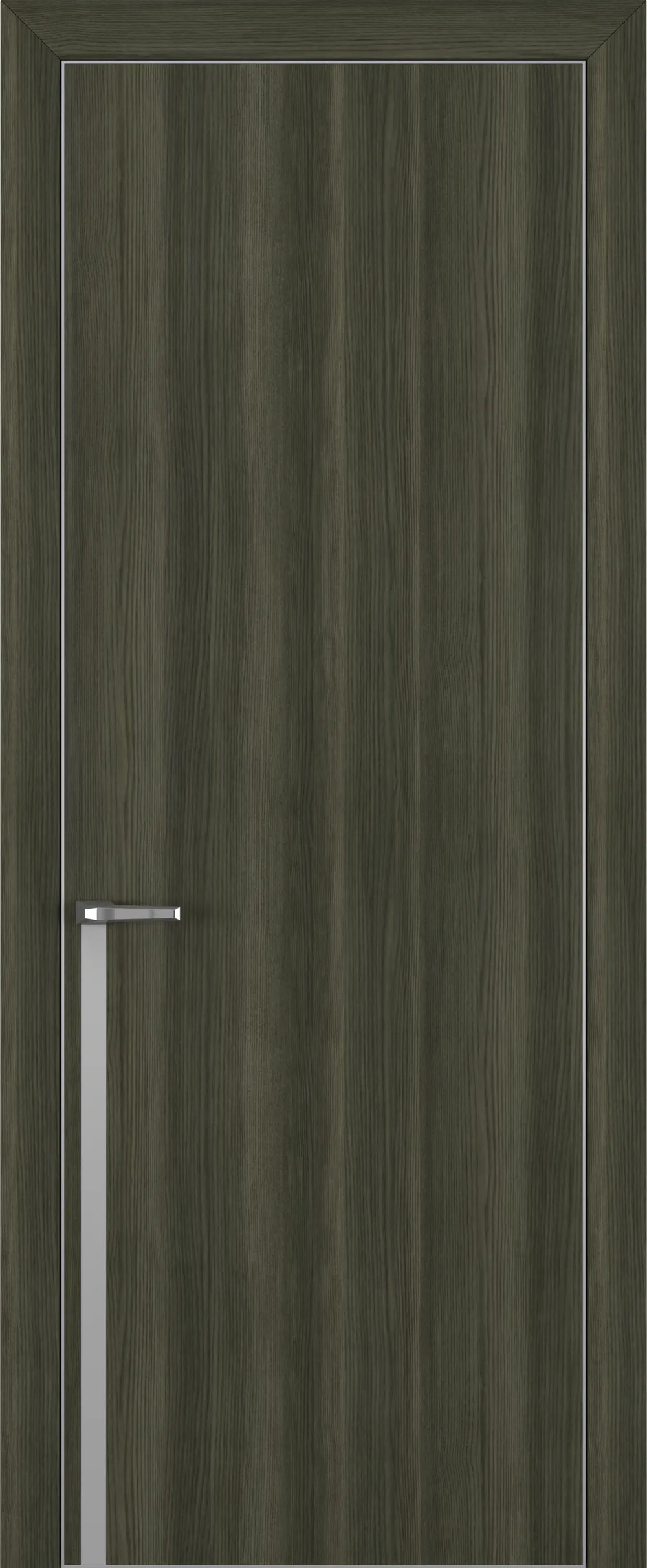 Квалитет К21 Дуб темный ALU Серая с 4-х молдинг серебро (Mh)