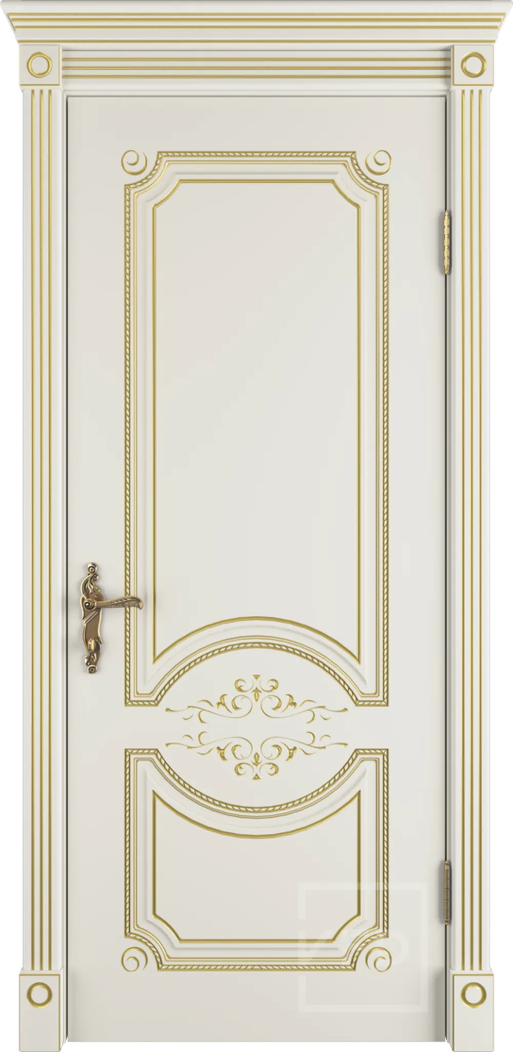 Милана эст. ДГ 3D Слоновая кость эмаль патина золото