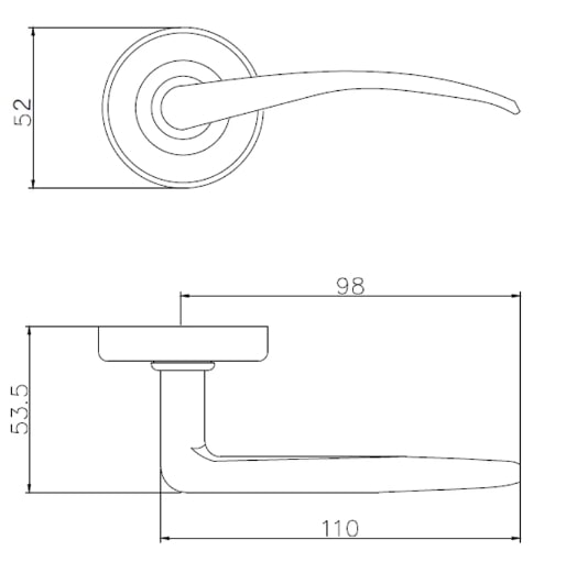 Ручка Punto (Пунто) анодированная LM/AN R.H50.015 GR-23 графит