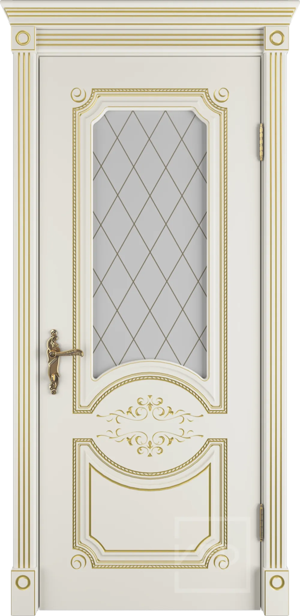 Милана эст. ДО 3D Art Cloud Слоновая кость эмаль пат. золото PG