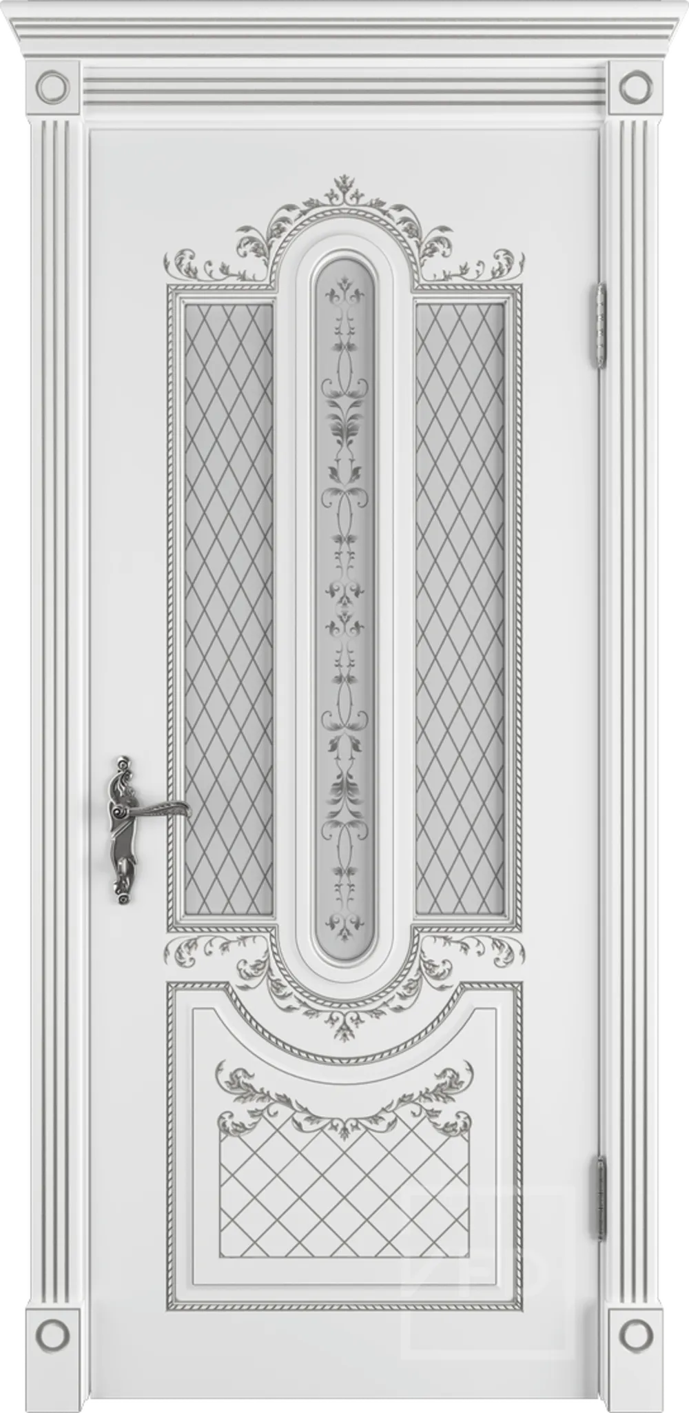 Александрия ДО 3D Art Cloud Белая эмаль пат. серебро PS