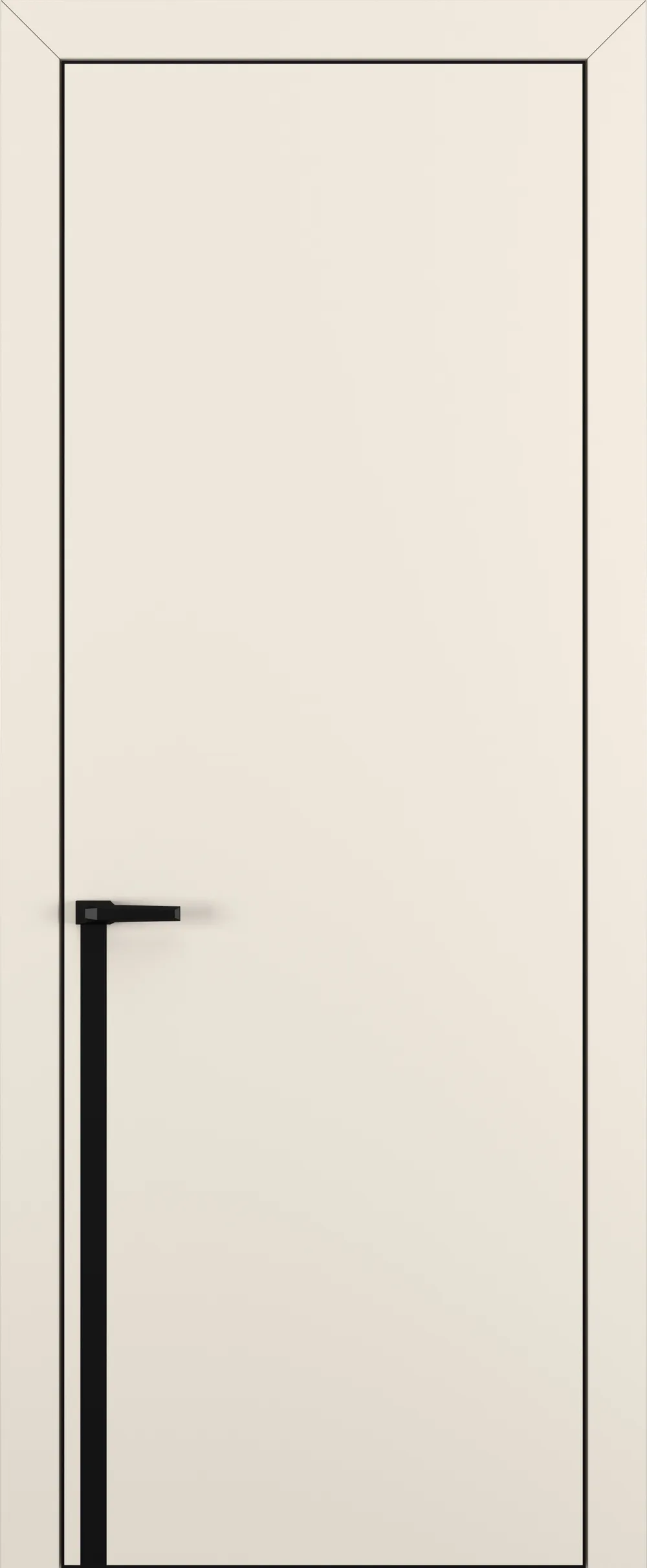 Квалитет К21 Матовый крем ALU Черная с 4-х молдинг черный (Mb)