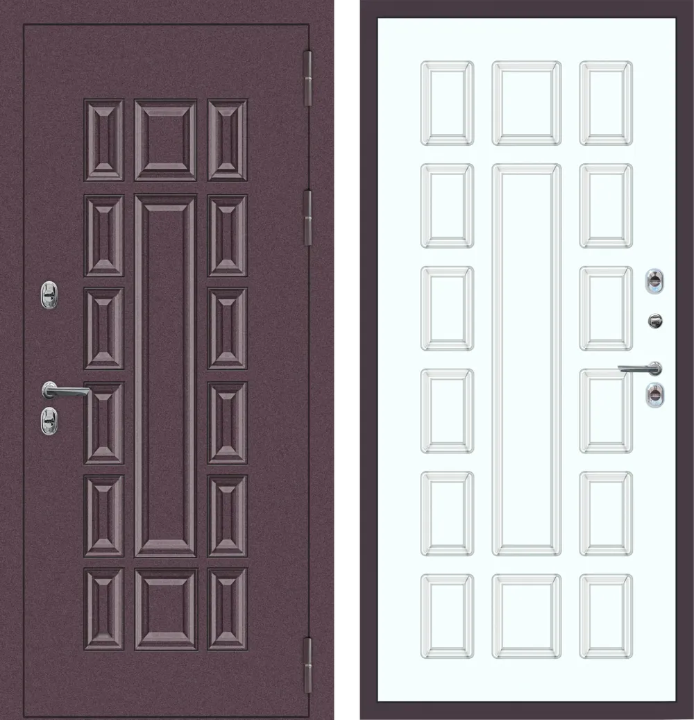 M65 ТЕРМО с фрезеровкой Букле опал - ФЛТ-6 Velluto Bianco AG 700