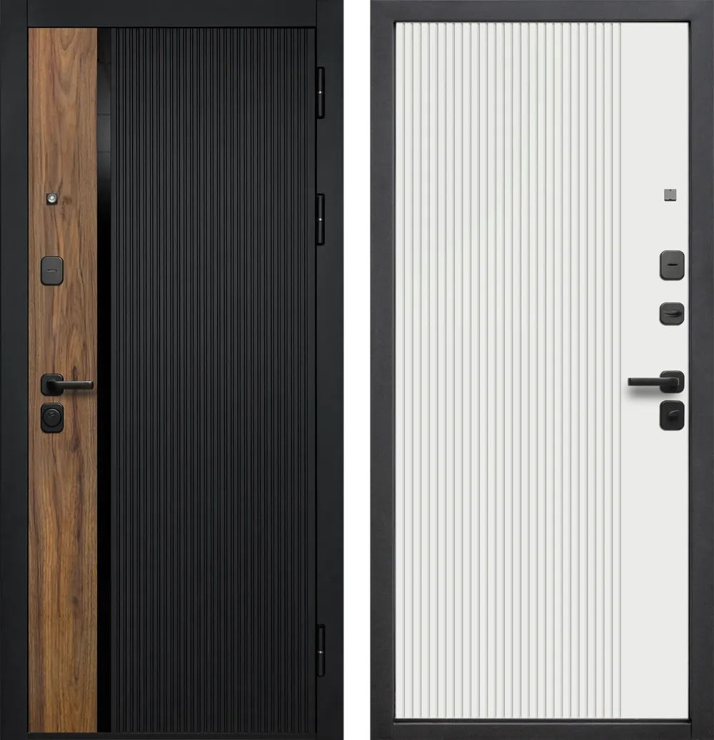 Кантри 9 см Сатин черный - Эмалит белый