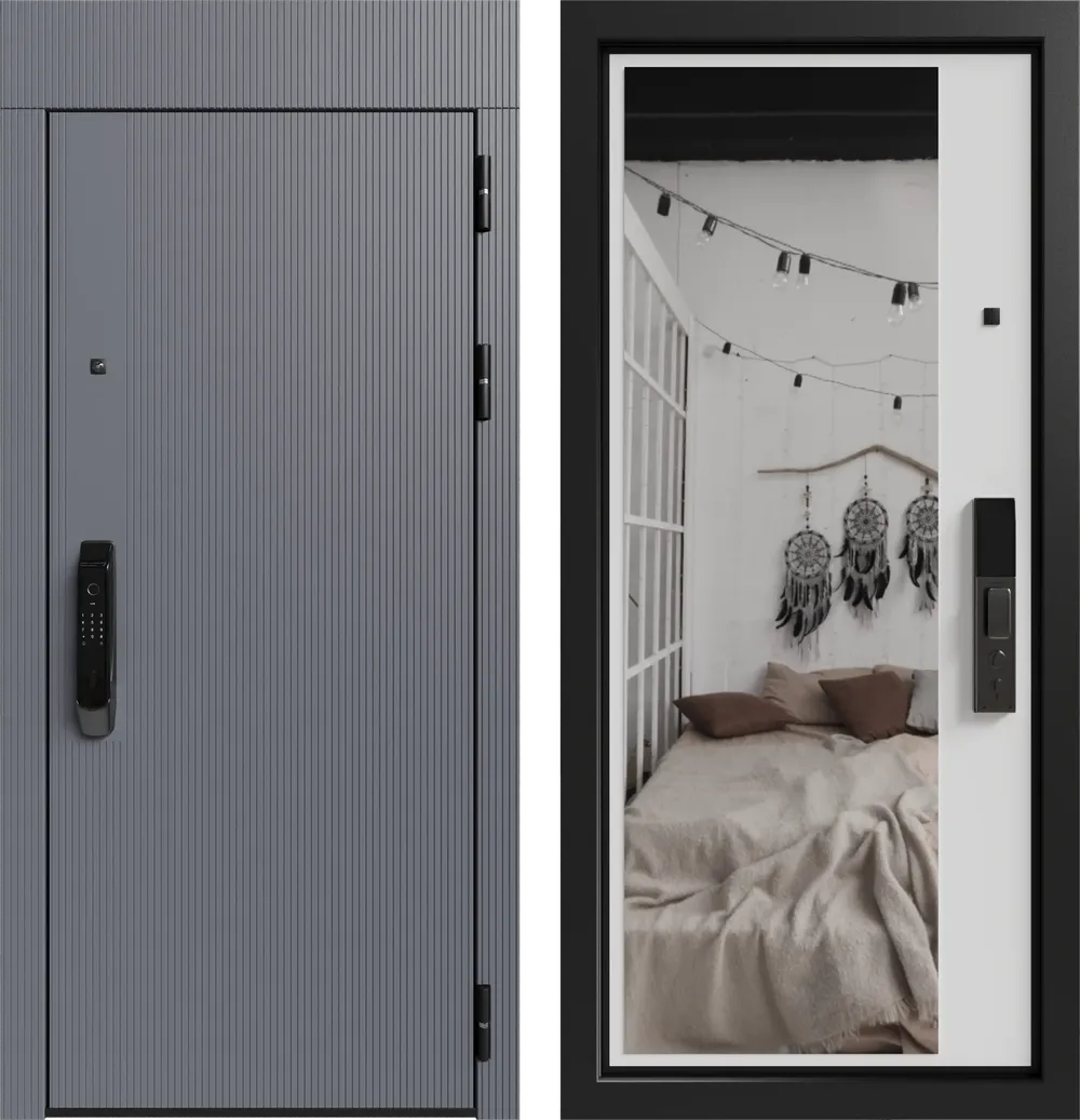 Либерти ЮР-39 RAL 9011 - ЮР-42 зеркало RAL 9003