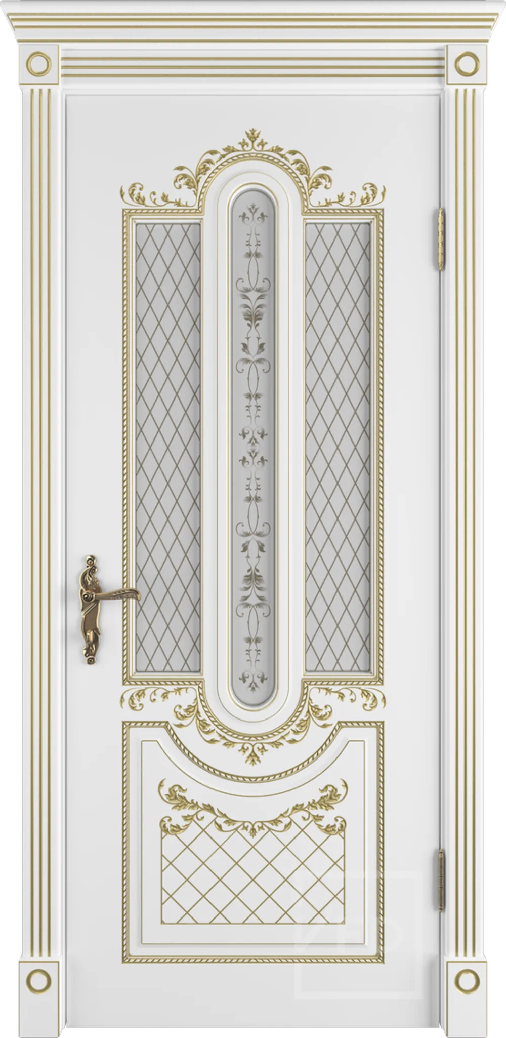 Александрия ДО 3D Art Cloud Белая эмаль пат. золото PG