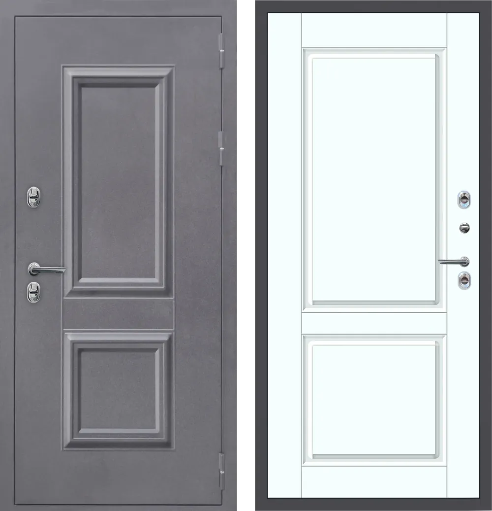 M60 ТЕРМО штамп 2 квадрата Букле графит - ФЛТ-7 Velluto Bianco AG 700