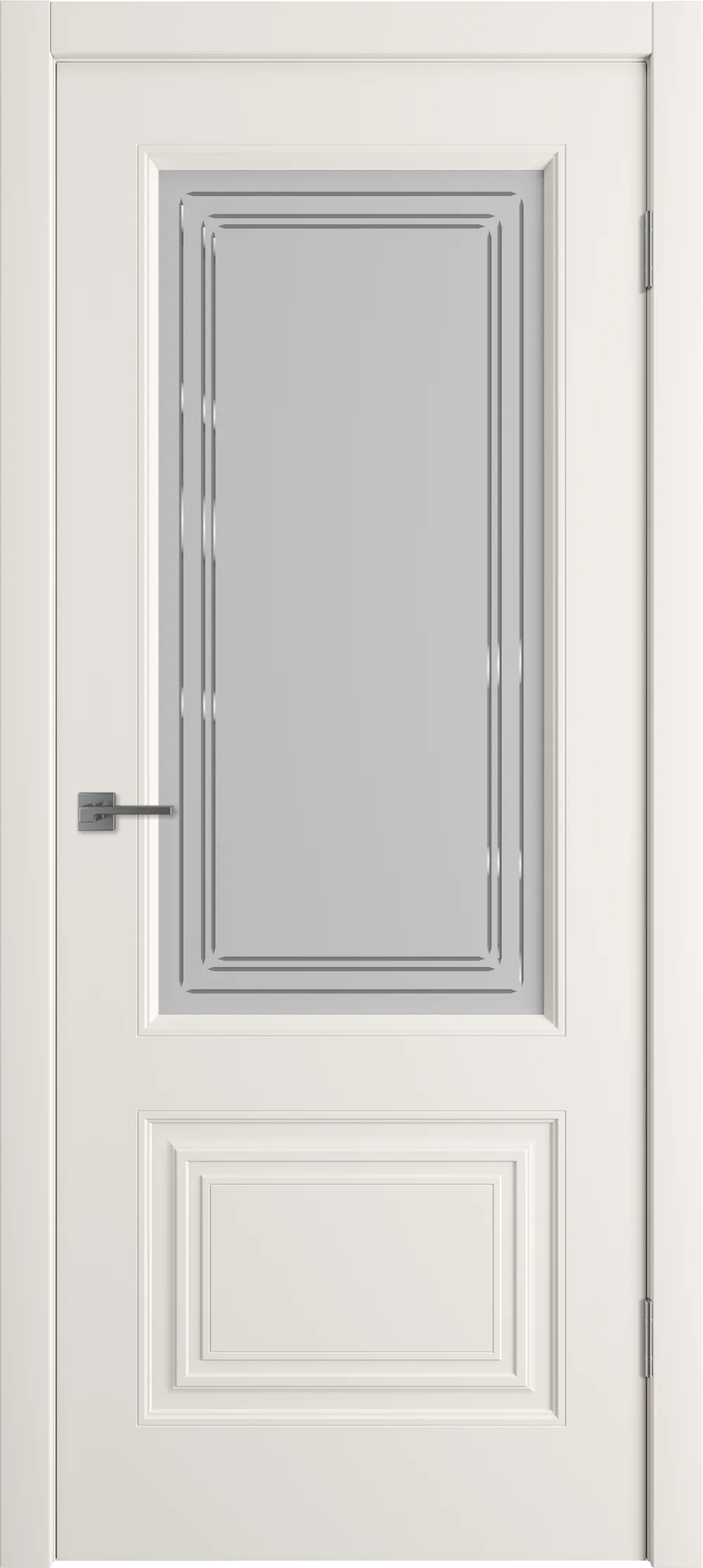 Беатрис 2 ДО мателюкс матовое с гравировкой Слоновая кость эмаль