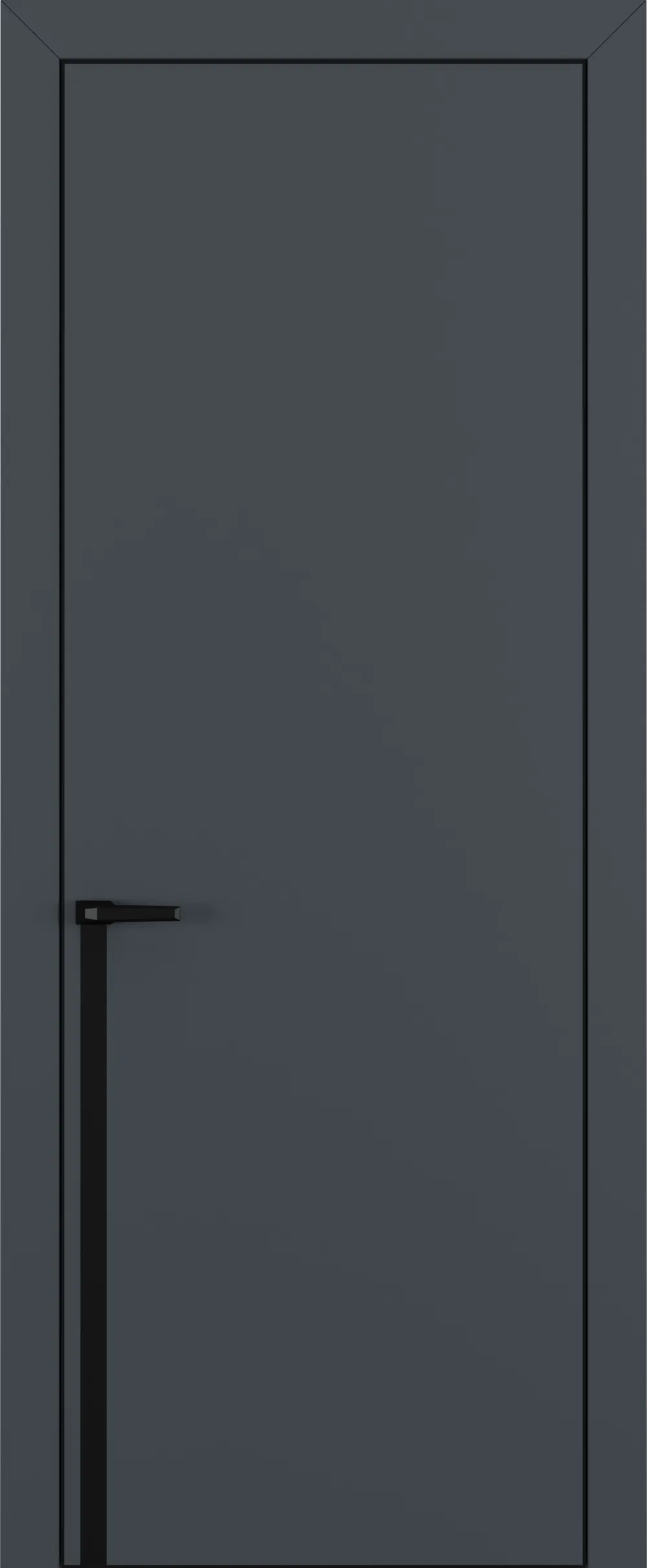 Квалитет К21 Графит премьер мат ALU Черная с 4-х молдинг черный (Mb)