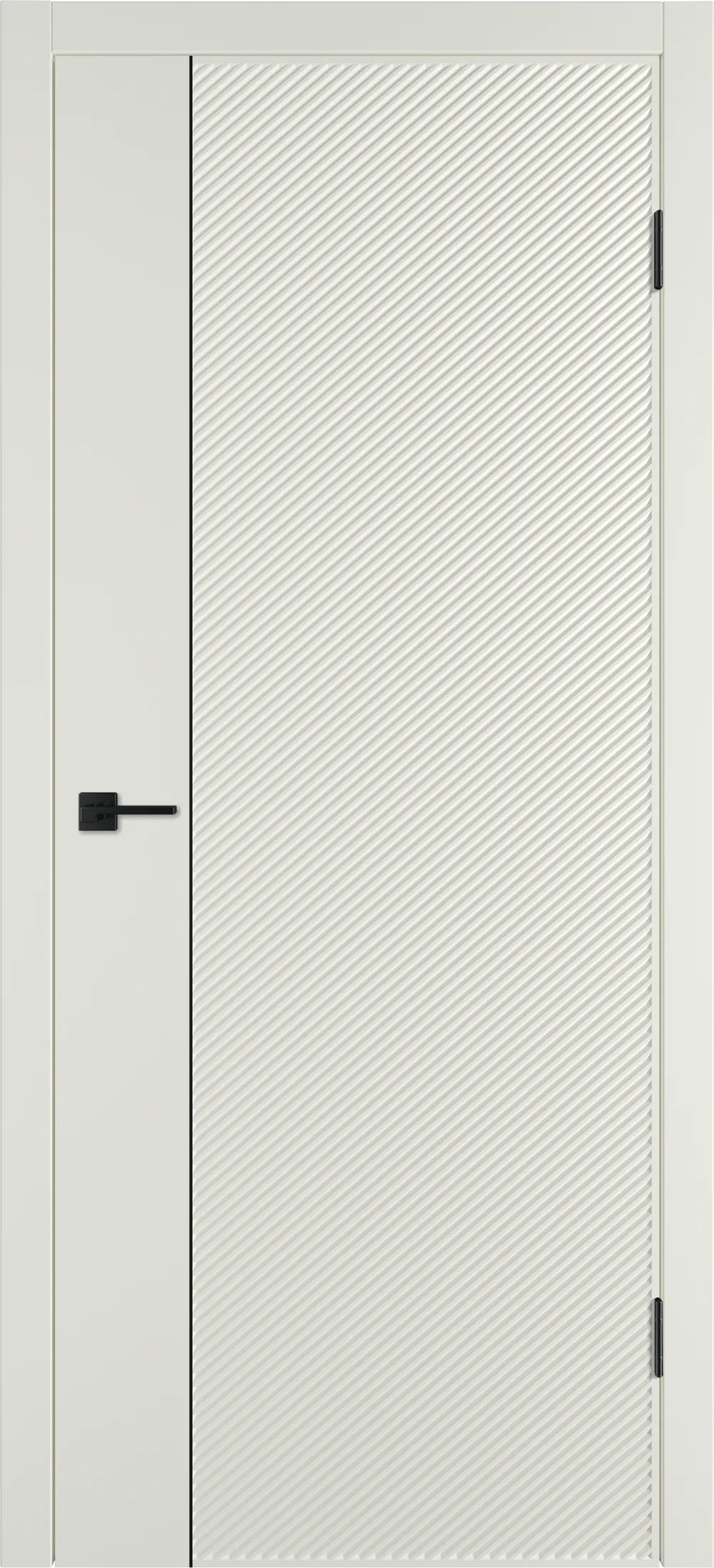 Linea DR1 ДГ Магнолия эмаль Молдинг Черный