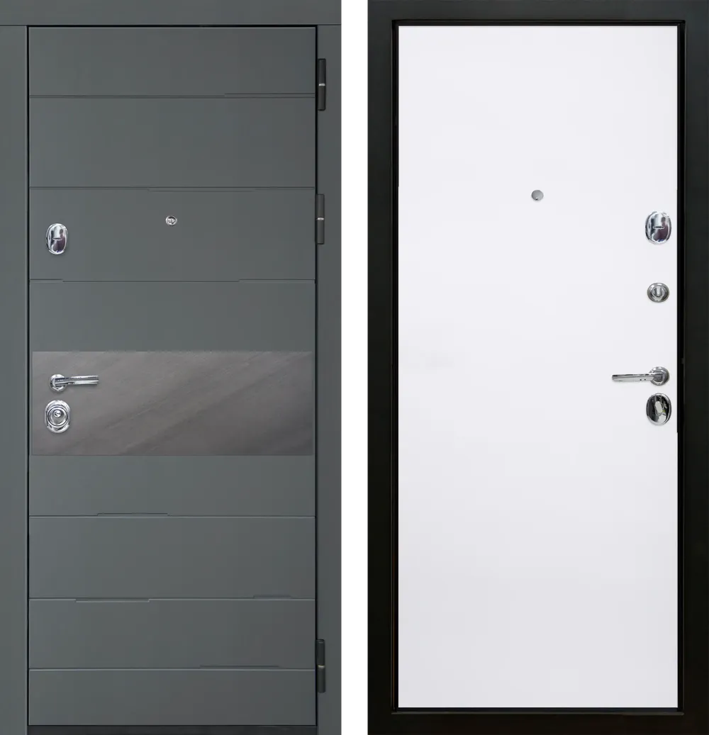 Натта ЮР3 Графит - Без фрезеровки ZB Белый