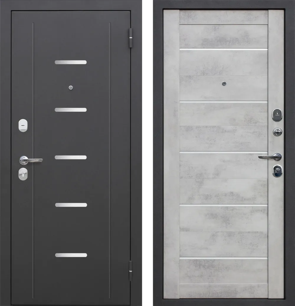 Гарда 10 мм Серебро Антик серебро - бетон снежный