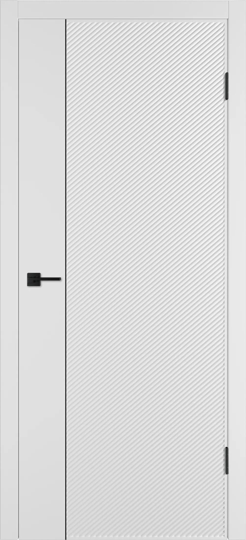 Linea DR1 ДГ Белая эмаль Молдинг Черный