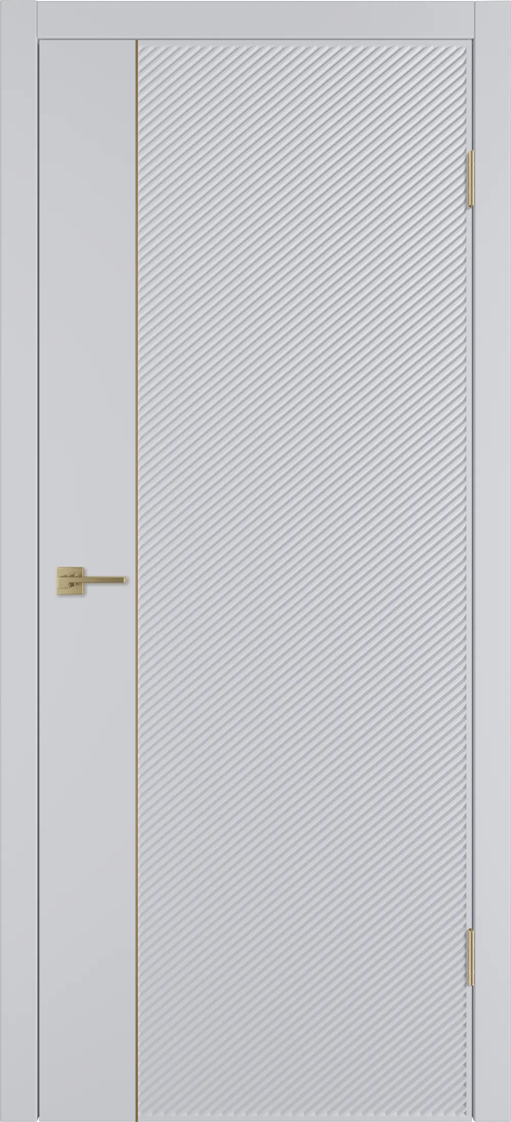 Linea DR1 ДГ Светло-серая эмаль Молдинг Золото