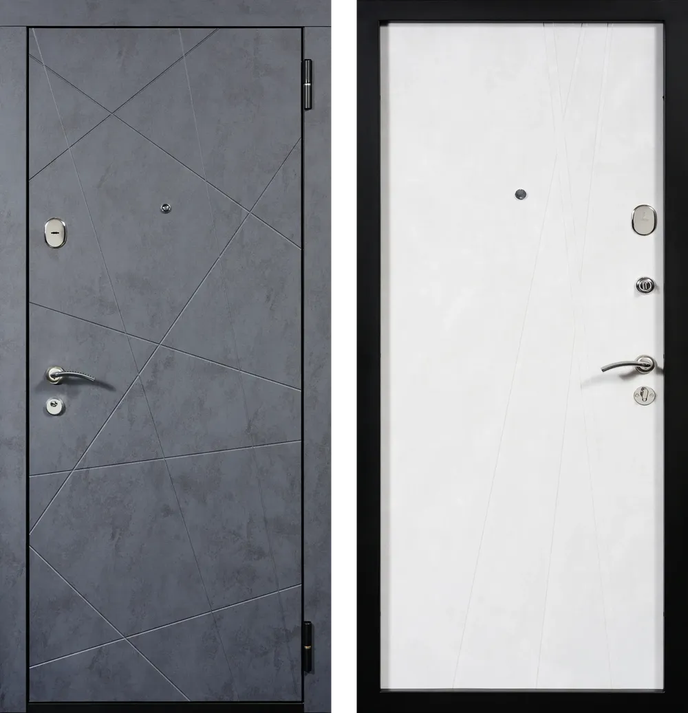 Нойс ЮП-11 бетон графит - ЮП-12 бетон снежный