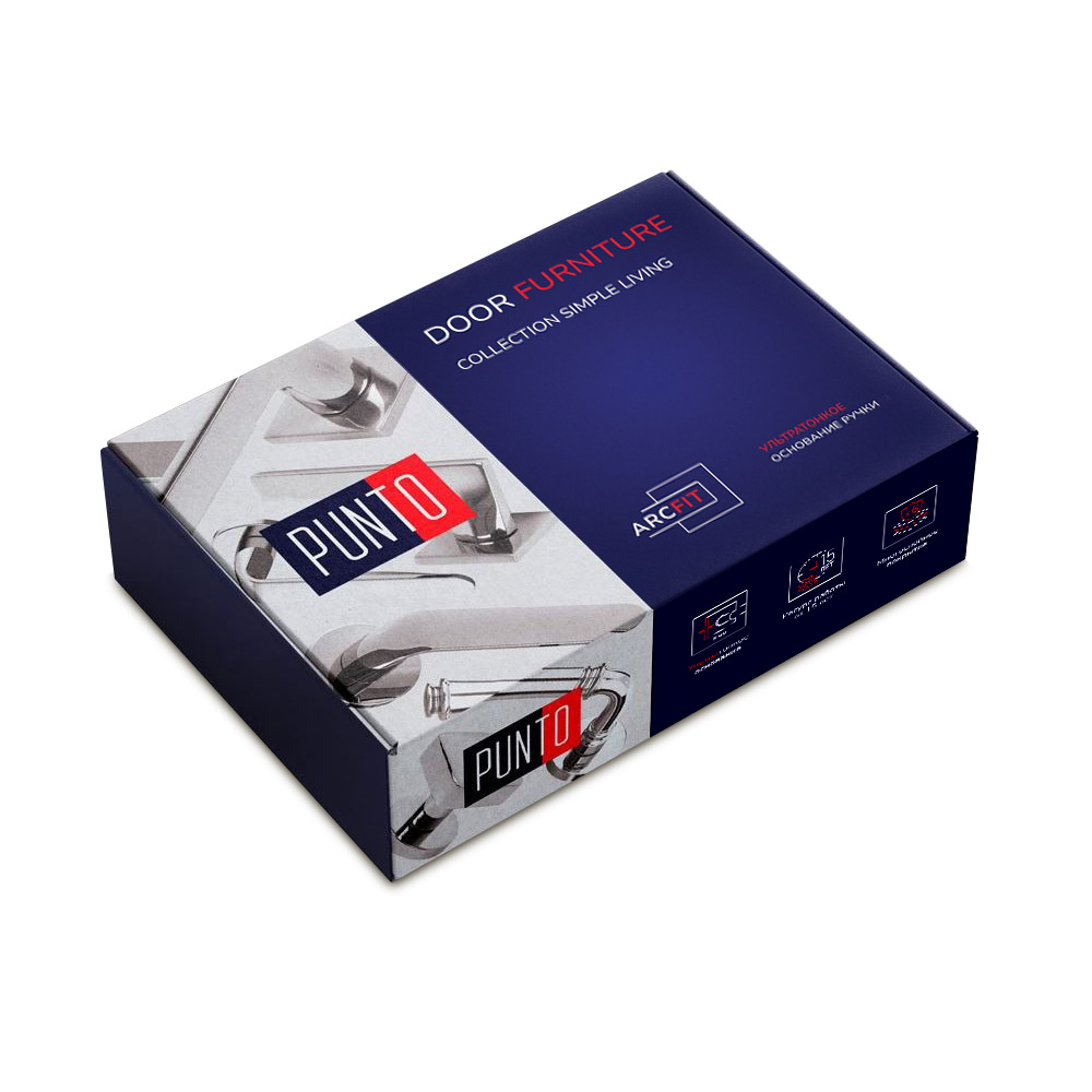 Ручка Punto (Пунто) раздельная K.ARC.Q52.MAIN GR-23 графит ТРОСИК