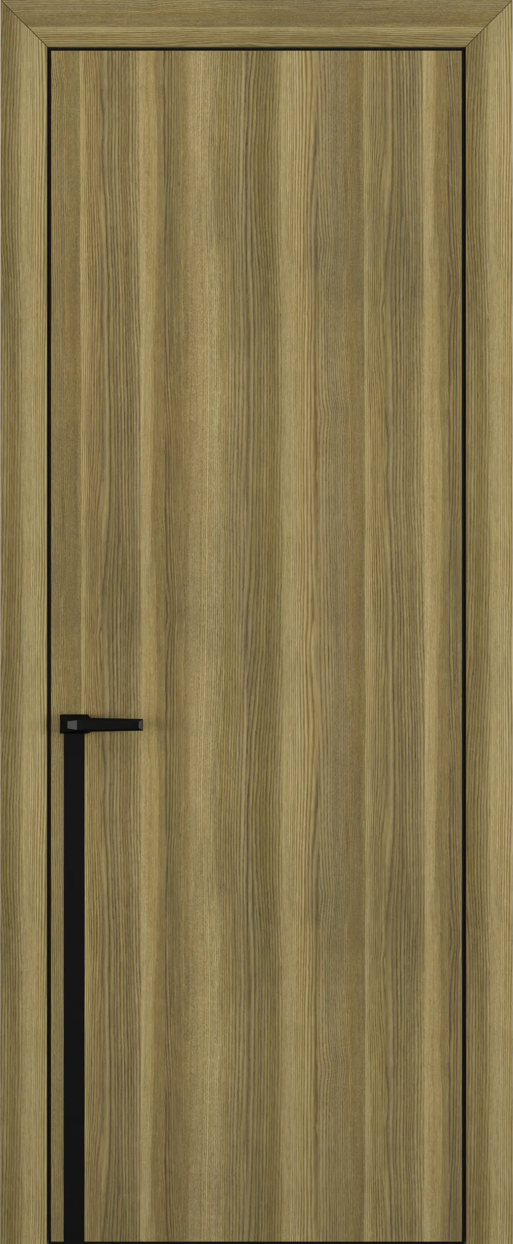 Квалитет К21 Дуб серый ALU Черная с 4-х молдинг черный (Mb)