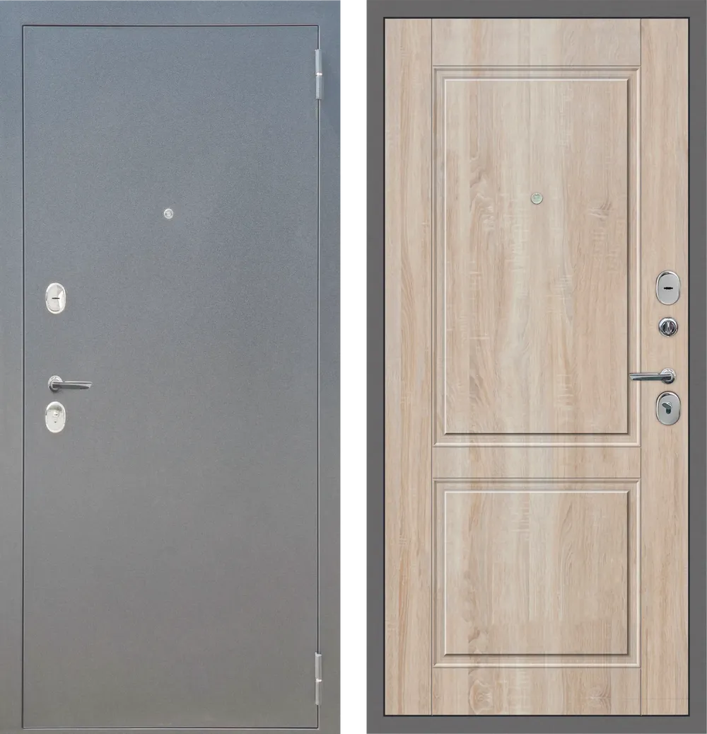 M30 металл Букле графит - СБ-1 Дуб Сонома светлый