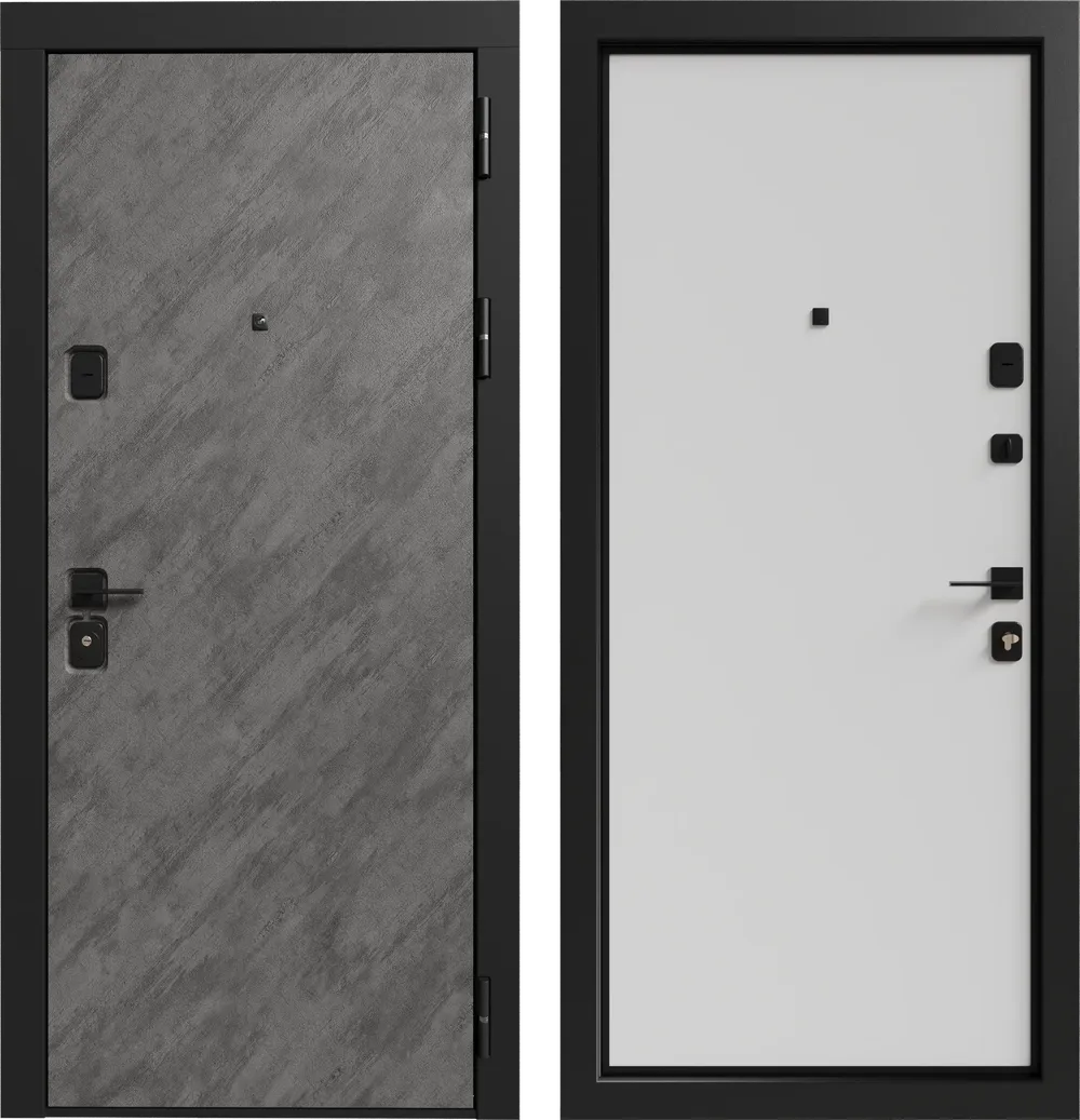 Лофт 3К90 Без фрезеровки Шпат графит - Без фрезеровки ZB Белый