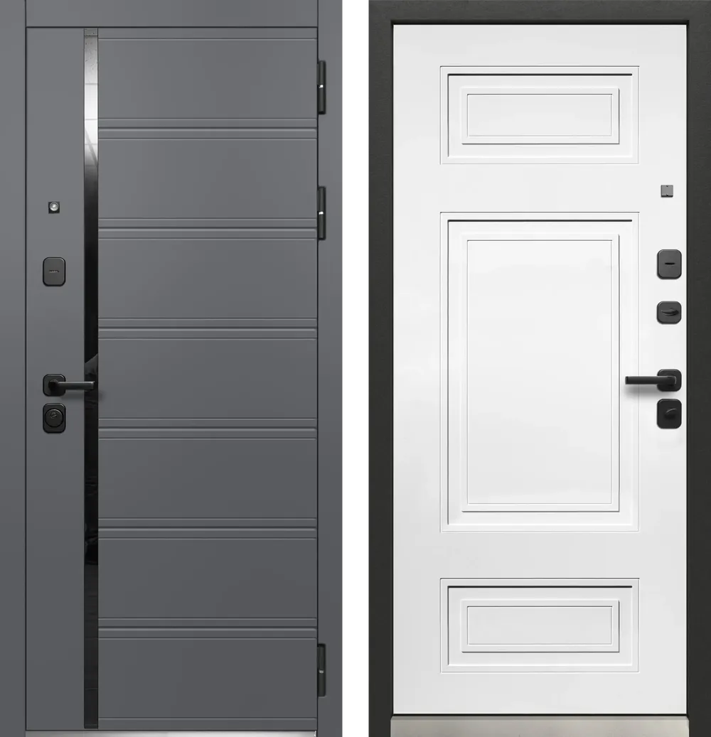 Luxor Куб Нео Сатин графит - Эмалит белый