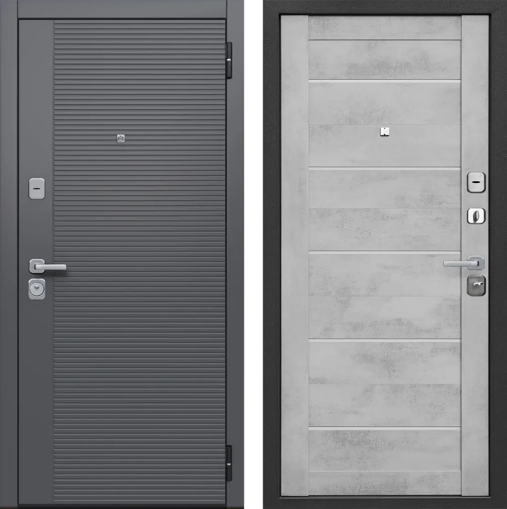 Бостон Сатин графит - бетон снежный