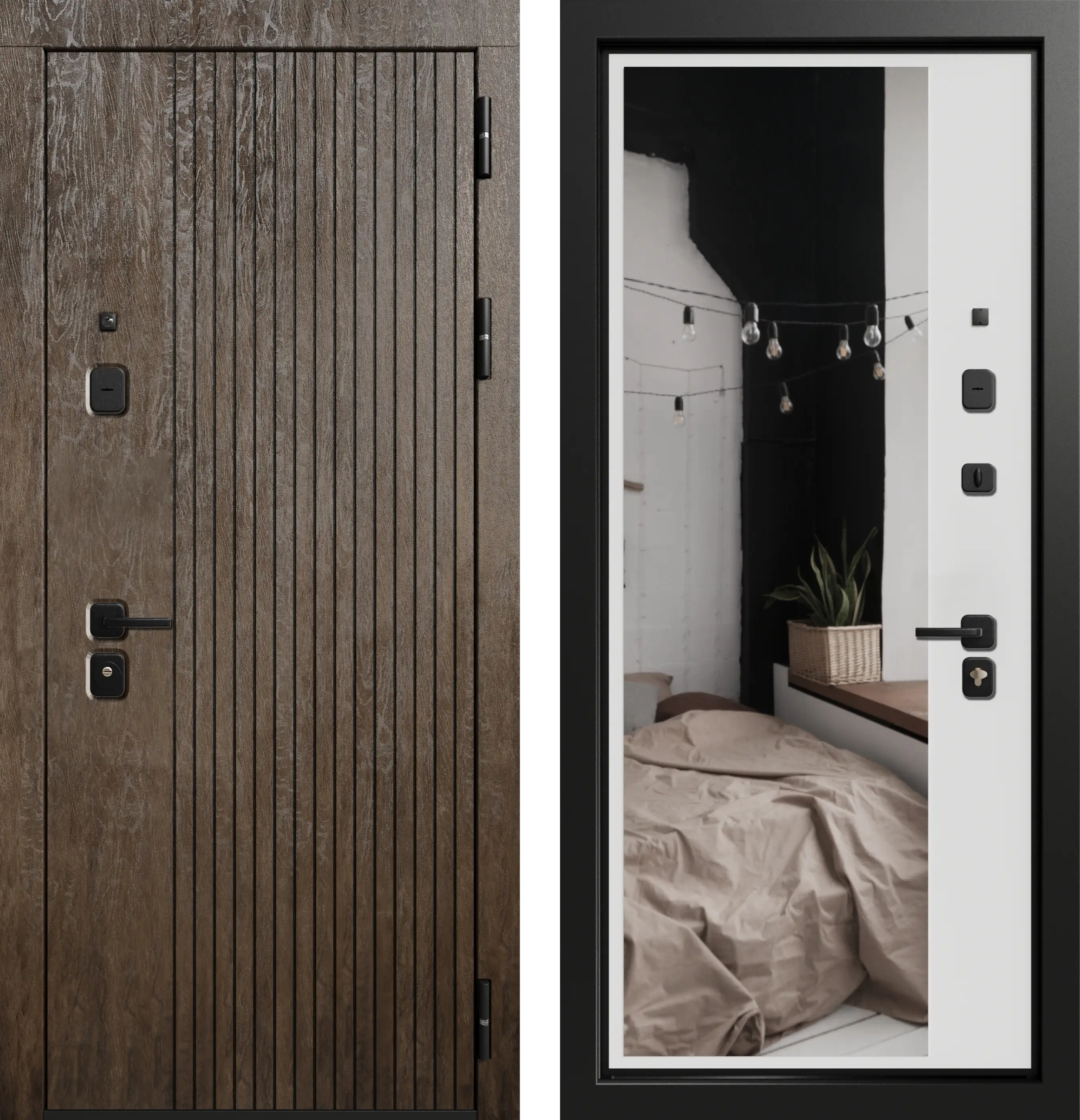 Акцент 3К90 TOR ЮР-38 ХардВуд лунный (MPD101) - ЮР-42 зеркало ZB Белый