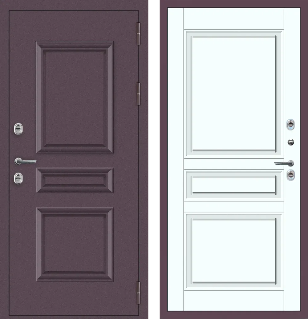 M63 ТЕРМО с фрезеровкой Букле опал - ФЛТ-2 Velluto Bianco AG 700