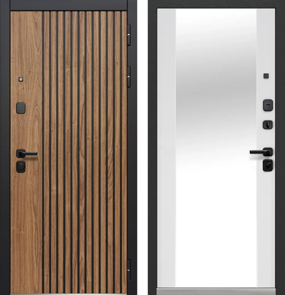 Luxor Рейка Зеркало Орех лесной - Эмалит белый