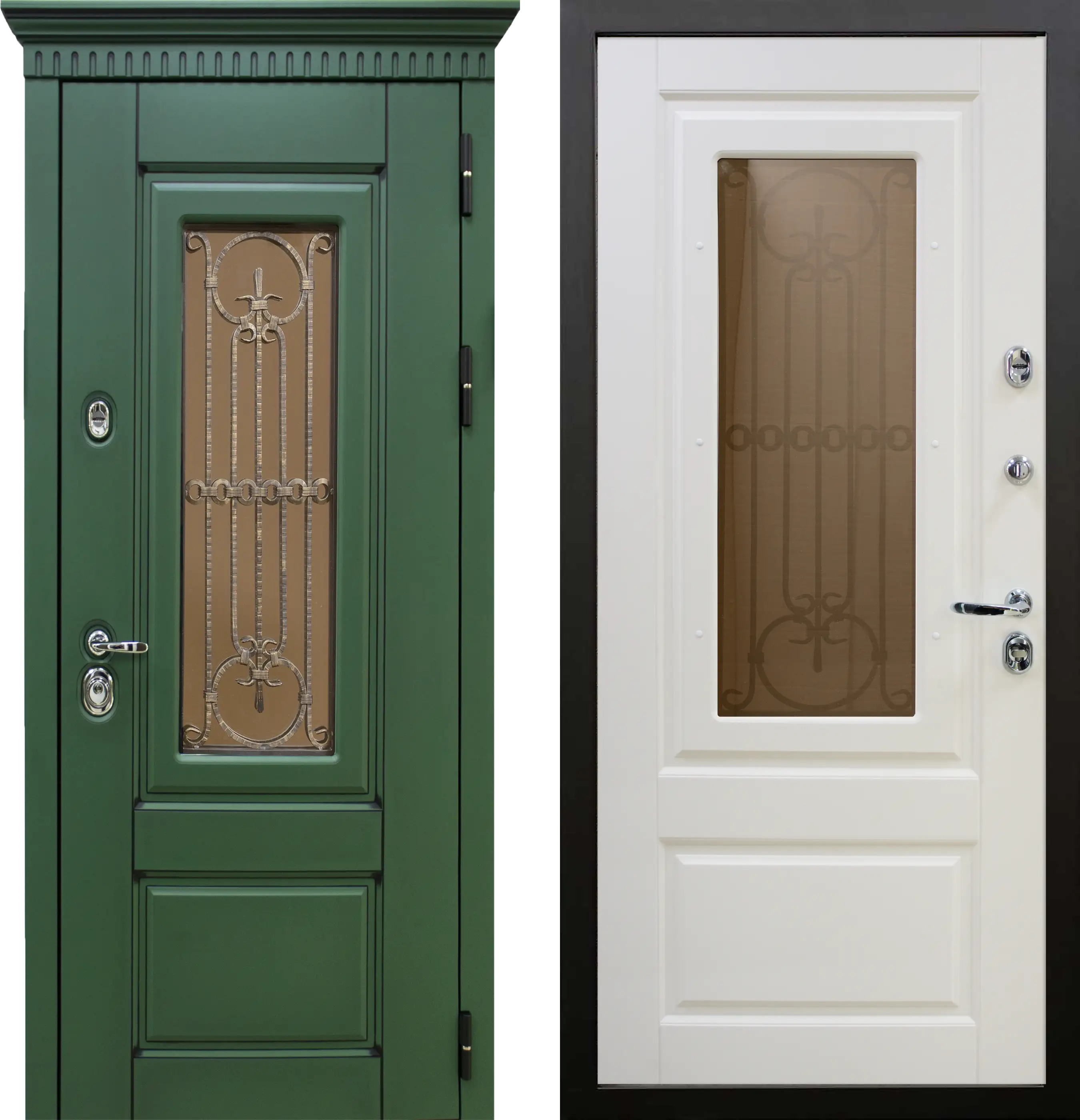 Боссика 3К90 ВБ-8(окно) RAL 6028 - ВБ-8(окно) RAL 9001