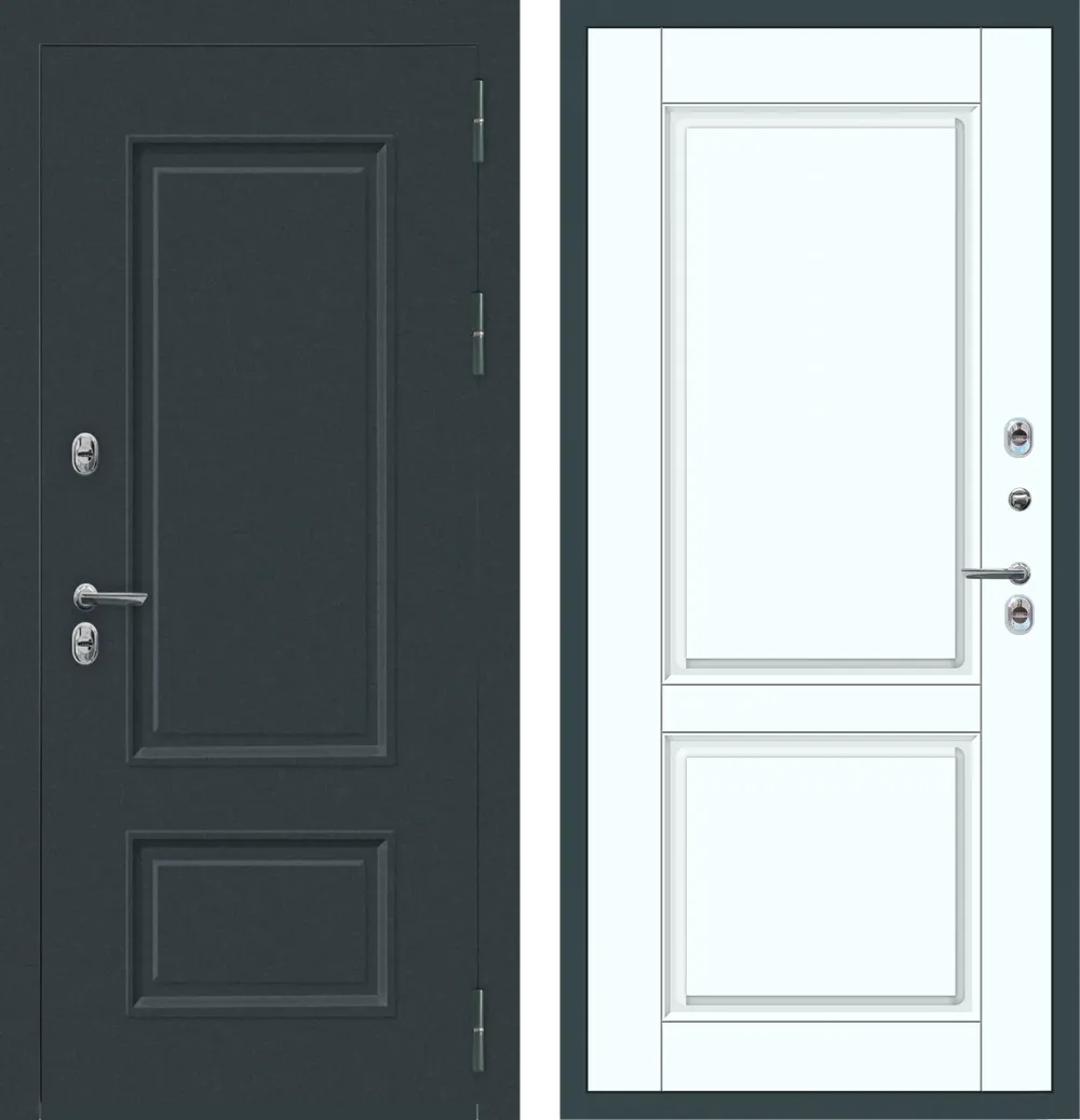 M80 ТЕРМО Багет 2 квадрата Муар 7016 - ФЛТ-7 Velluto Bianco AG 700