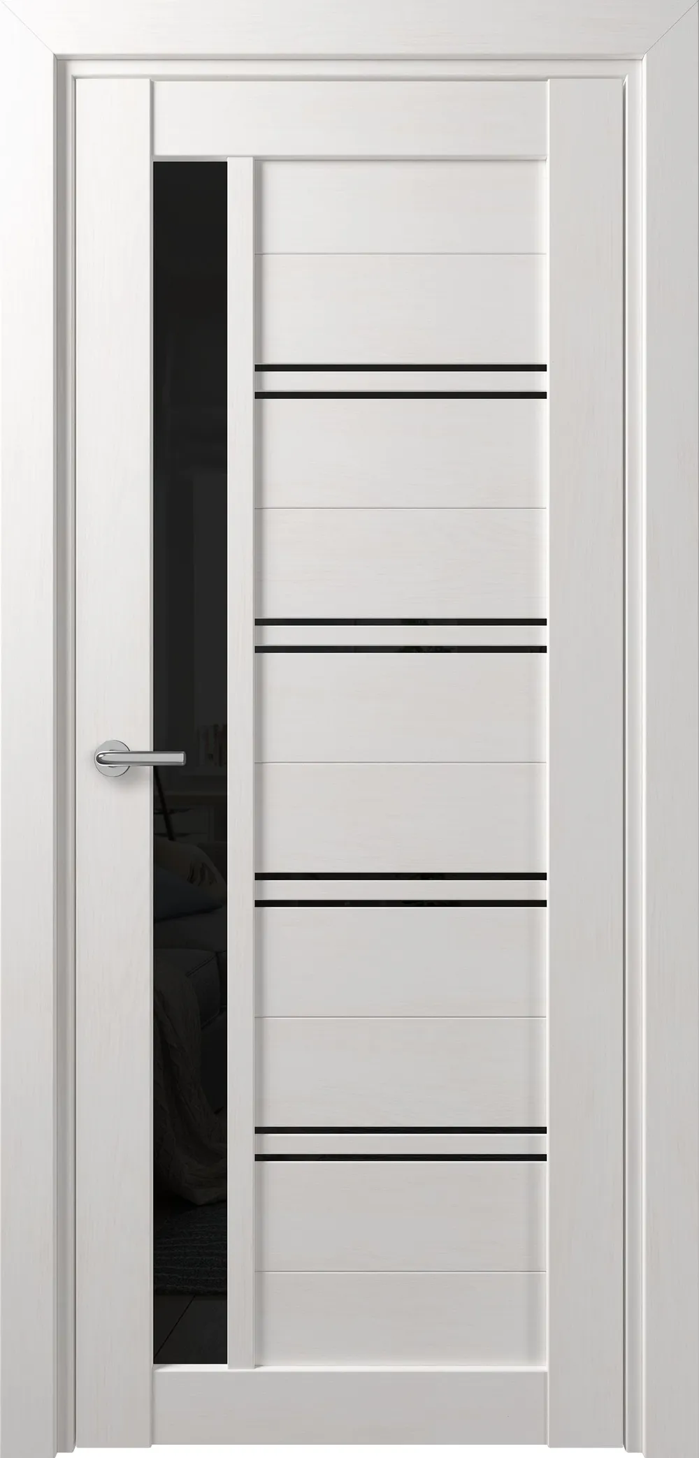 D19 DEFORM ДО черный лак Дуб шале снежный