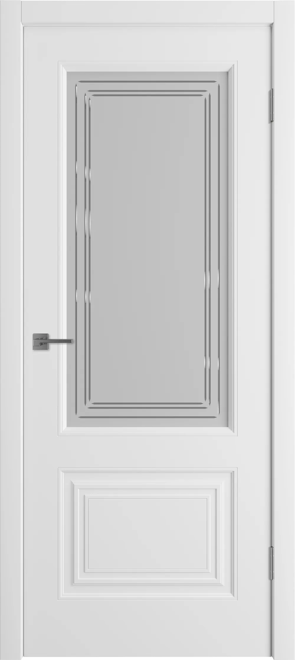 Беатрис 2 ДО мателюкс матовое с гравировкой Белая эмаль