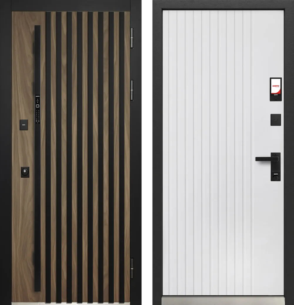 Luxor Smart 3D Рейка Орех американский мокко - Эмалит белый