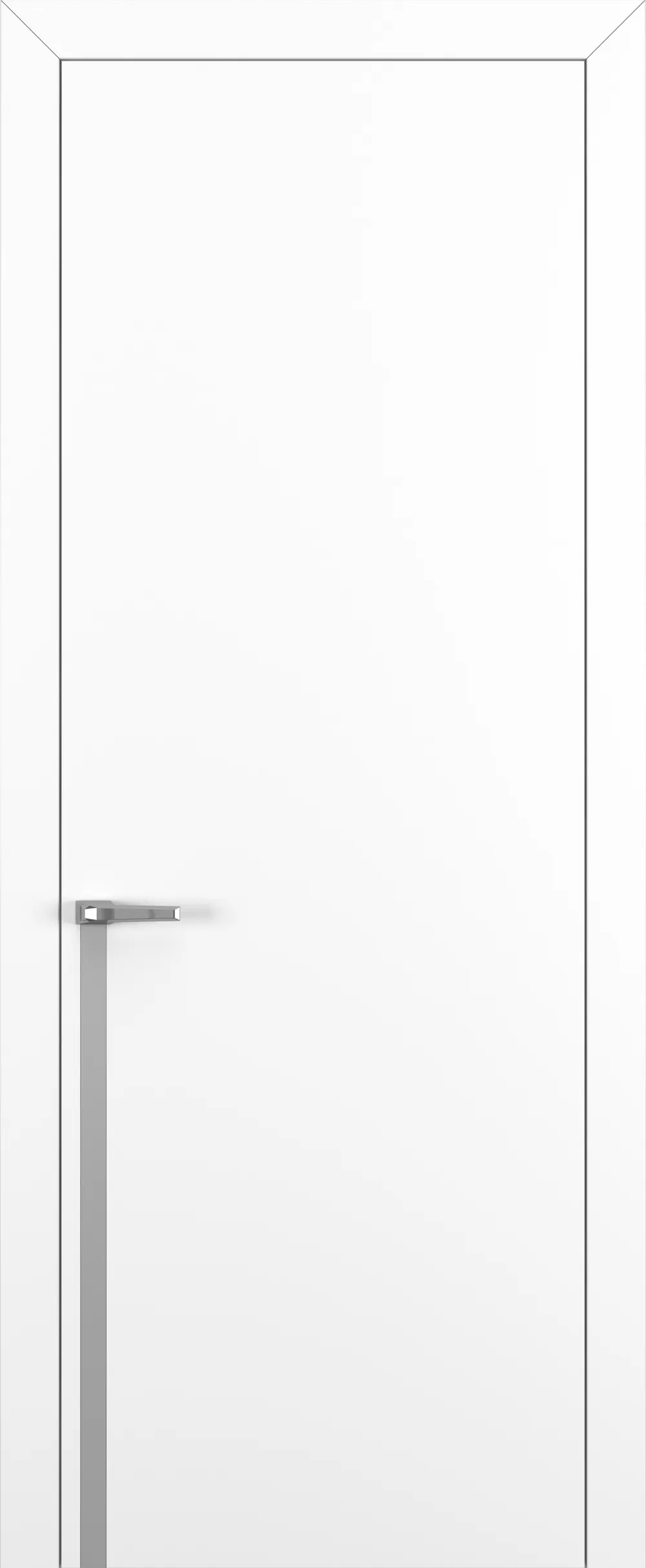 Квалитет К21 Белый матовый ABS молдинг серебро (Mh)