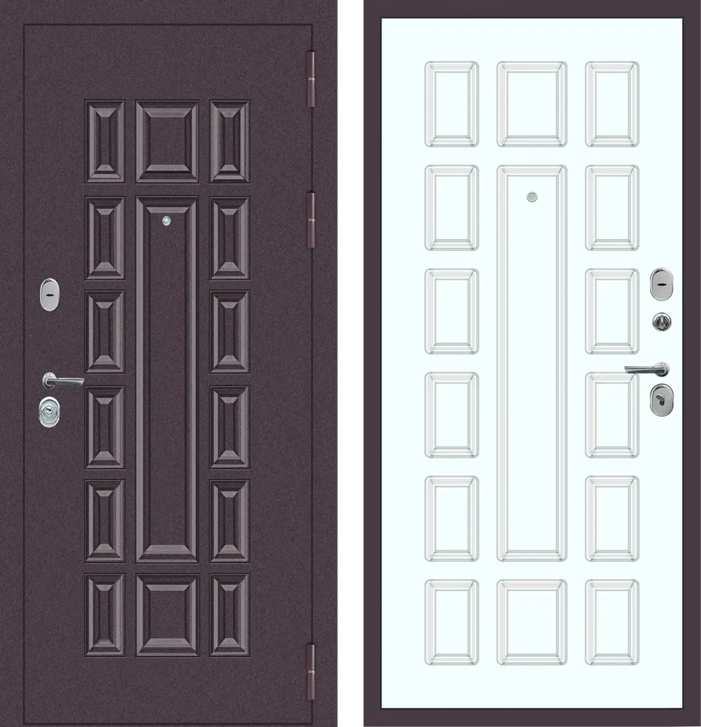 M55 с фрезеровкой Букле опал - ФЛТ-6 Velluto Bianco AG 700