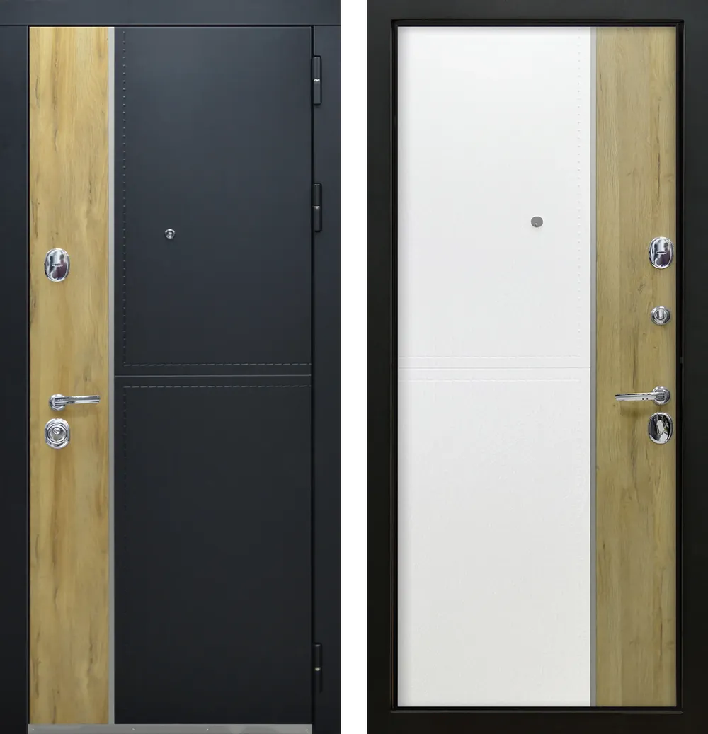 Этна ЮР8 Черный - ЮР8 Кожа белая