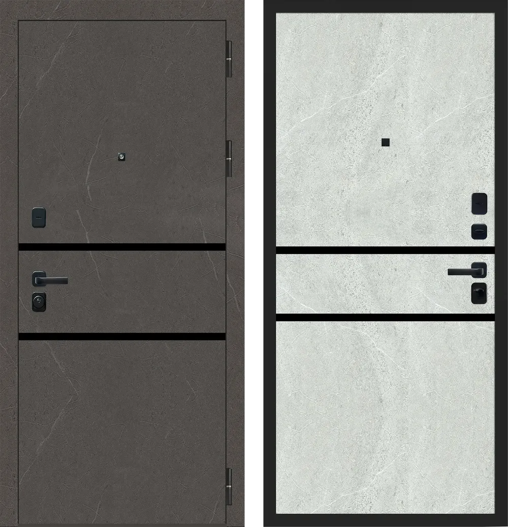 M108 ФЛП-121 Мрамор грей темный - ФЛП-121 Мрамор грей светлый