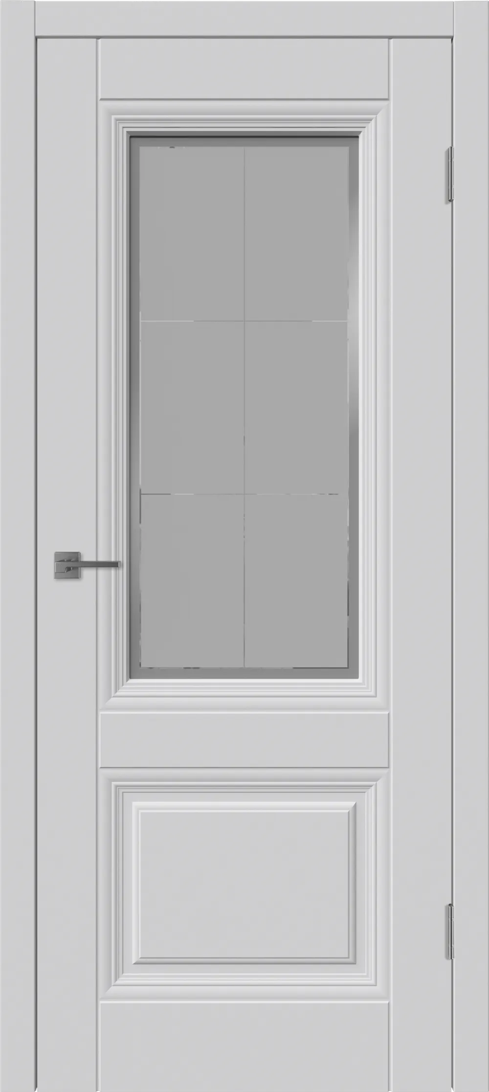 Барселона 2 ДО матовое с рисунком Светло-серая эмаль