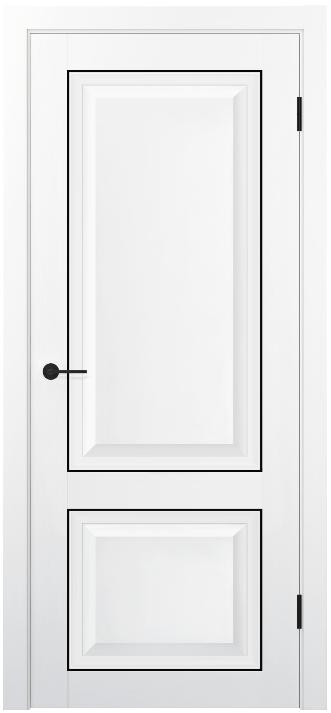 KX 72 ДГ Белый полипропилен Молдинг Черный