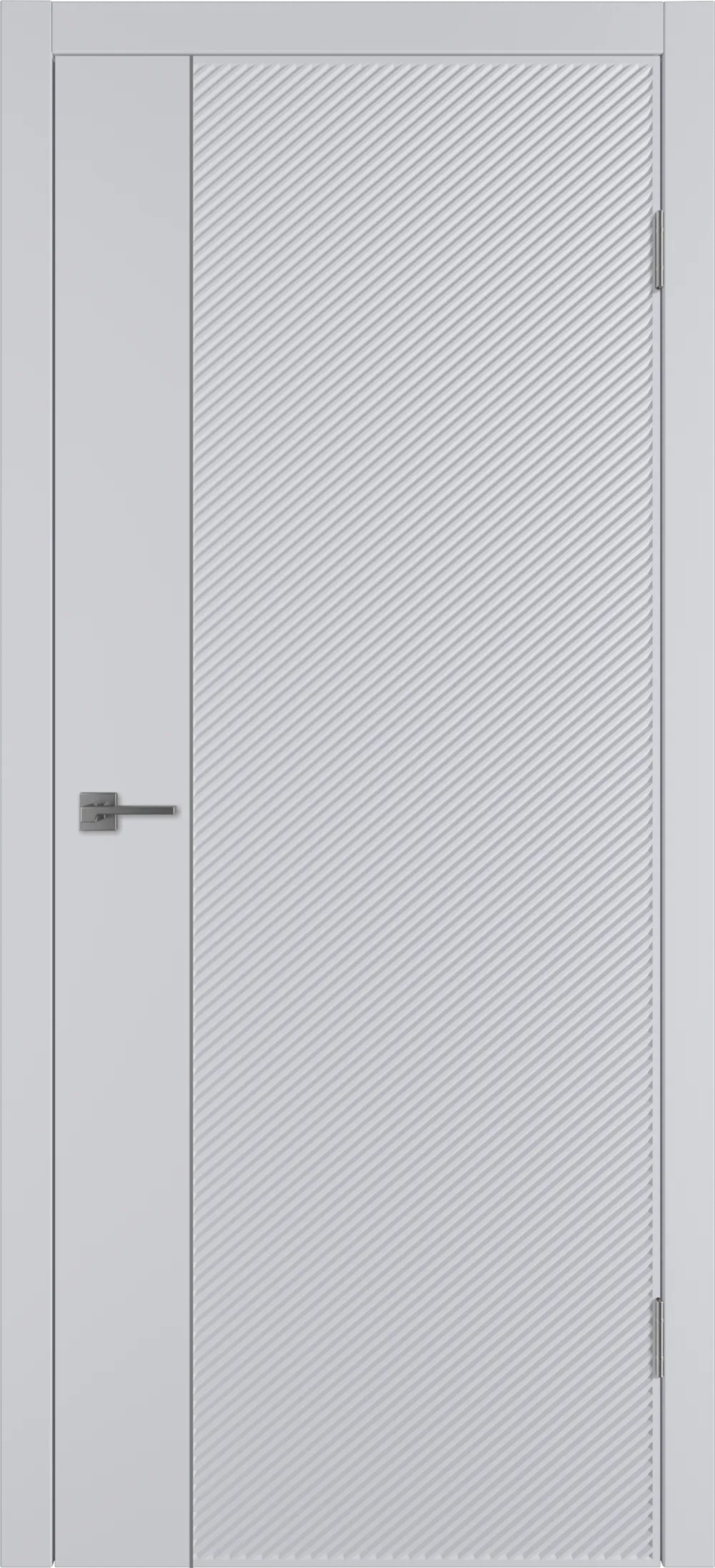 Linea DR1 ДГ Светло-серая эмаль Молдинг Серебро