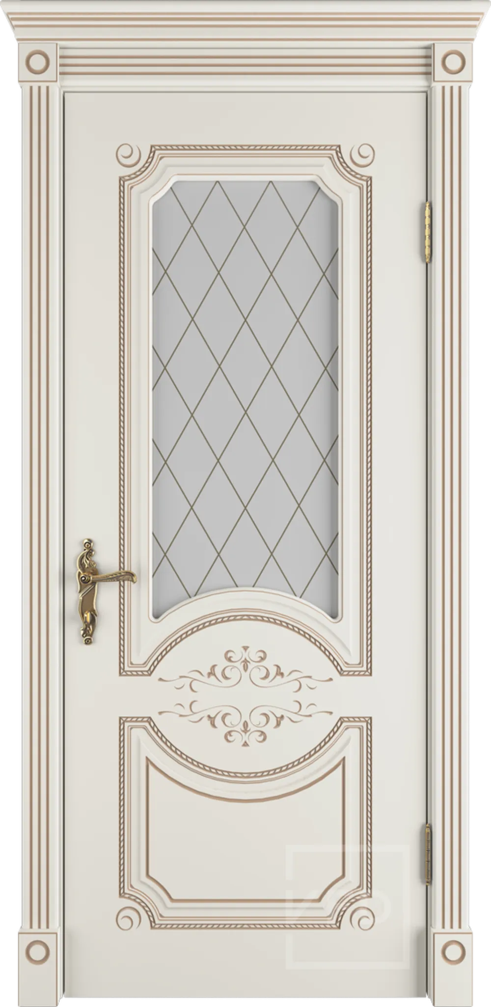 Милана эст. ДО 3D Art Cloud Слоновая кость эмаль пат. капучино PC