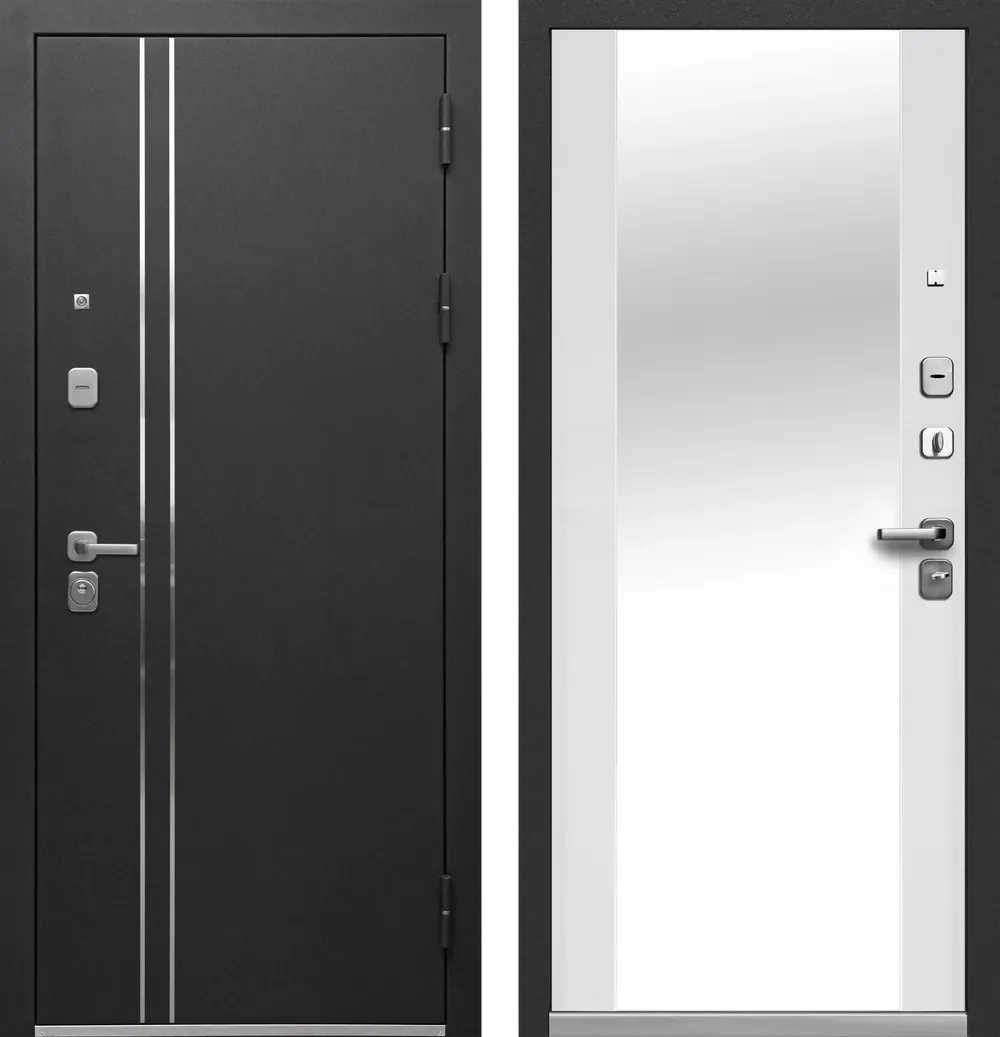 Luxor Букле Черный Зеркало Букле черный - Эмалит белый